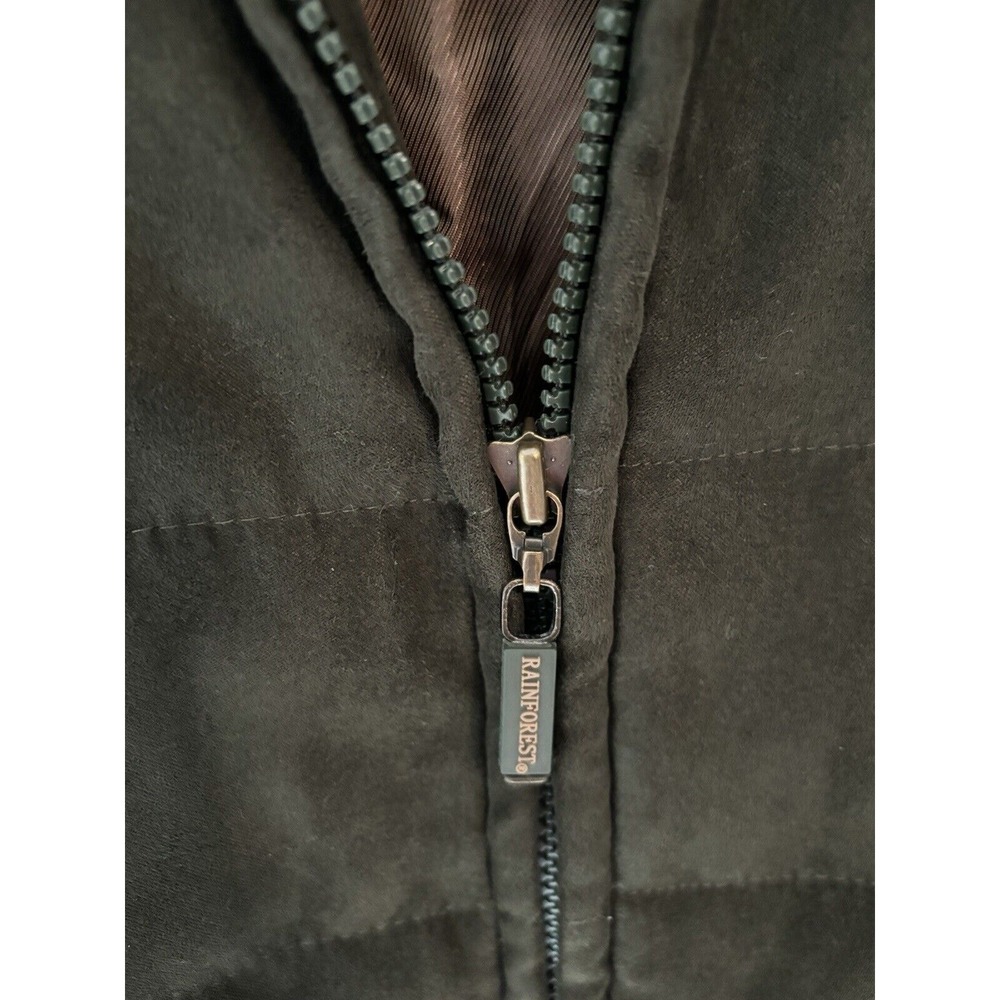 Rainforest Men's Quilted Microsuede Thermolite‎ Vest Hunter Green Med. Outerwear - Picture 5 of 11